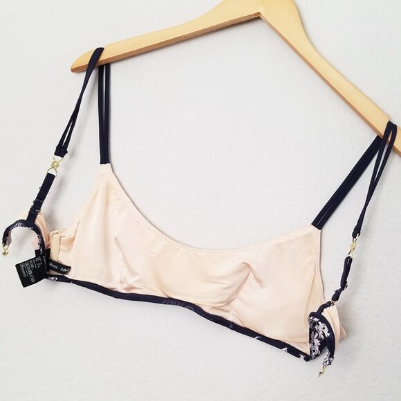 & Other Stories Ocean Floor Bikini Top Buttery Soft Artsy Under The Sea Size 10 - Picture 14 of 16